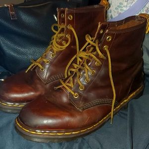 Dr. Martens brown leather boots size 10